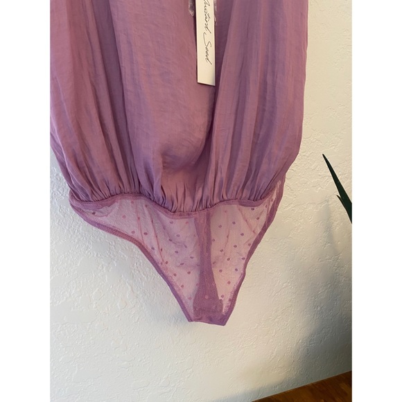 Mustard Seed Lilac Butterfly thong bodysuit - Picture 9 of 11